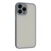 Durukar®  iPhone 15 Pro Kılıf Montreal Silikon Kapak - Gri