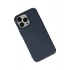 Durukar®   iPhone 15 Pro Kılıf Nano içi Kadife Silikon - Lacivert