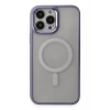 Durukar®  iPhone 15 Pro Kılıf Room Magneticsafe Silikon - Lila