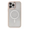 Durukar®  iPhone 15 Pro Kılıf Room Magneticsafe Silikon - Pudra