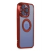 Durukar®  iPhone 15 Pro Kılıf Slot Silikon - Kırmızı