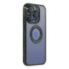 Durukar®  iPhone 15 Pro Kılıf Slot Silikon - Köknar Yeşili