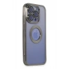 Durukar®  iPhone 15 Pro Kılıf Slot Silikon - Titan Gri