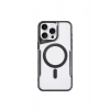 Durukar®  iPhone 15 Pro Max Kılıf Boyi Magsafe Silikon Kapak - Siyah