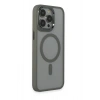 Durukar®  iPhone 15 Pro Max Kılıf Room Magneticsafe Silikon - Gri