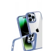 Durukar®   iPhone 15 Pro Max  Lensli Silikon - Açık Mavi
