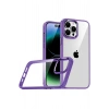 Durukar®   iPhone 15 Pro Max  Lensli Silikon - Mor