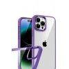 Durukar®   iPhone 15 Pro Max  Lensli Silikon - Mor