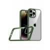 Durukar®   iPhone 15 Pro Max  Lensli Silikon - Yeşil