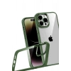 Durukar®   iPhone 15 Pro Max  Lensli Silikon - Yeşil