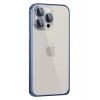 Durukar®  iPhone 15 Pro Metal Bumper Mat Kapak - Lacivert
