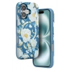 Durukar®  iPhone 16 Flower Series Magsafe Kapak - Mavi