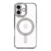 Durukar®  iPhone 16 Kılıf Joke Simli Magneticsafe Kılıf - Gümüş