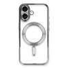 Durukar®  iPhone 16 Kılıf Kross Magneticsafe Kapak - Gümüş