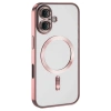 Durukar®  iPhone 16 Kılıf Kross Magneticsafe Kapak - Pembe