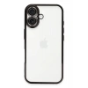 Durukar®  iPhone 16 Kılıf  Lensli Silikon - Siyah