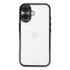Durukar®  iPhone 16 Kılıf  Lensli Silikon - Siyah