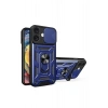 Durukar®  iPhone 16 Kılıf Pars Lens Yüzüklü Silikon - Lacivert