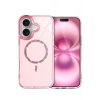 Durukar®   iPhone 16 Live Diamond Magsafe Kapak - Pembe
