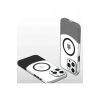 Durukar®  iPhone 16 Plus Carbon Puzzle Magsafe Kapak - Beyaz