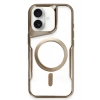 Durukar®  iPhone 16 Plus Kılıf Boyi Magsafe Silikon Kapak - Kahverengi