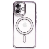 Durukar®  iPhone 16 Plus Kılıf Joke Simli Magneticsafe Kılıf - Derin Mor
