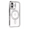 Durukar®  iPhone 16 Plus Kılıf Joke Simli Magneticsafe Kılıf - Gri