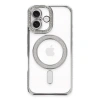 Durukar®  iPhone 16 Plus Kılıf Joke Simli Magneticsafe Kılıf - Gümüş