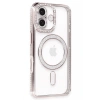 Durukar®  iPhone 16 Plus Kılıf Joke Simli Magneticsafe Kılıf - Pembe
