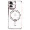 Durukar®  iPhone 16 Plus Kılıf Joke Simli Magneticsafe Kılıf - Pembe