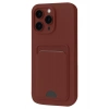 Durukar®  iPhone 16 Plus Kılıf Kelvin Kartvizitli Silikon - Bordo