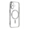 Durukar®  iPhone 16 Plus Kılıf Kross Magneticsafe Kapak - Gümüş
