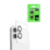 Durukar®  iPhone 16 Plus Raze Metal Kamera Lens - Beyaz