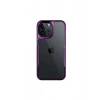 Durukar®  iPhone 16 Pro Kılıf Boyi Silikon Kapak - Derin Mor