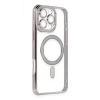 Durukar®  iPhone 16 Pro Kılıf Joke Simli Magneticsafe Kılıf - Pembe