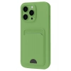 Durukar®  iPhone 16 Pro Kılıf Kelvin Kartvizitli Silikon - Açık Yeşil