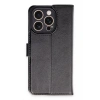 Durukar®  iPhone 16 Pro Kılıf Trend S Plus Kapaklı Kılıf - Siyah