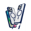 Durukar®  iPhone 16 Pro Max Kılıf Enka Magsafe Silikon Kılıf - Lacivert