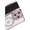 Durukar®  iPhone 16 Pro Max Kılıf Joke Simli Magneticsafe Kılıf - Pembe