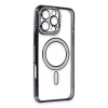 Durukar®  iPhone 16 Pro Max Kılıf Joke Simli Magneticsafe Kılıf - Siyah