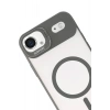 Durukar®   iPhone 17 Air Remim Lensli Magsafe Standlı Kapak - Titan Gri