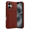 Durukar®   iPhone 17 Kelvin Kartvizitli Silikon - Bordo