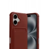 Durukar®   iPhone 17 Kelvin Kartvizitli Silikon - Bordo