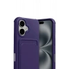 Durukar®   iPhone 17 Kelvin Kartvizitli Silikon - Derin Mor