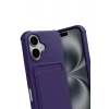 Durukar®   iPhone 17 Kelvin Kartvizitli Silikon - Derin Mor