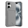 Durukar®   iPhone 17 Kelvin Kartvizitli Silikon - Gri