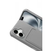 Durukar®   iPhone 17 Kelvin Kartvizitli Silikon - Gri