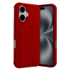 Durukar®   iPhone 17 Kelvin Kartvizitli Silikon - Kırmızı