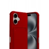 Durukar®   iPhone 17 Kelvin Kartvizitli Silikon - Kırmızı