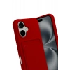 Durukar®   iPhone 17 Kelvin Kartvizitli Silikon - Kırmızı